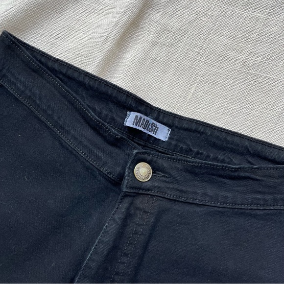 SOLD ❌ Black High Waist Ripped Bootcut Jeans - Picture 4 of 11